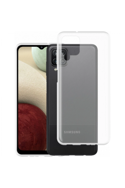 Newface Samsung Galaxy A12 Kılıf Lüx Şeffaf Silikon resmi