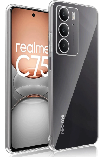 Newface Realme C75 Kılıf Lüx Şeffaf Silikon resmi
