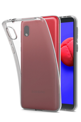 Newface Samsung Galaxy A01 Core Kılıf Lüx Şeffaf Silikon resmi