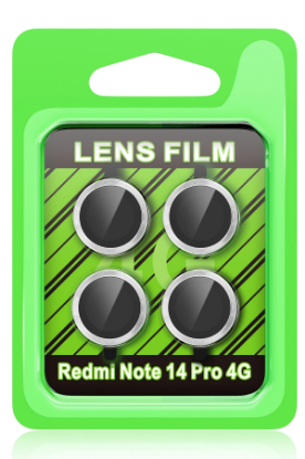 Newface Xiaomi Redmi Note 14 Pro 4G Raze Metal Kamera Lens - Gümüş resmi