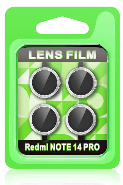 Newface Xiaomi Redmi Note 14 Pro 5G Raze Metal Kamera Lens - Gümüş resmi