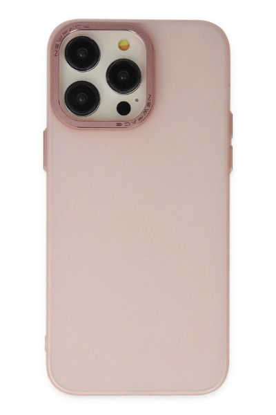 Newface iPhone 14 Pro Kılıf Modos Metal Kapak - Pembe resmi