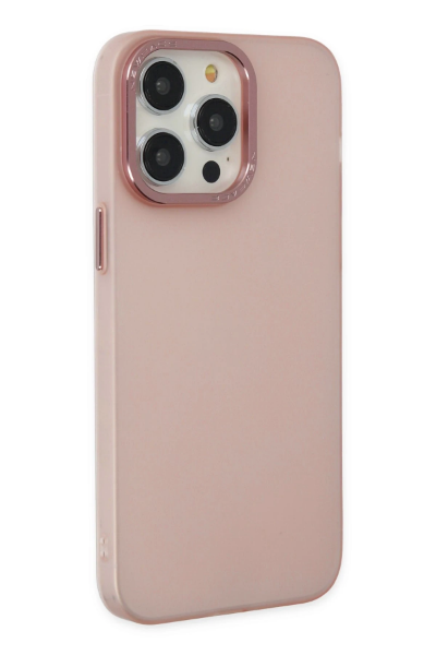 Newface iPhone 14 Pro Kılıf Modos Metal Kapak - Pembe resmi