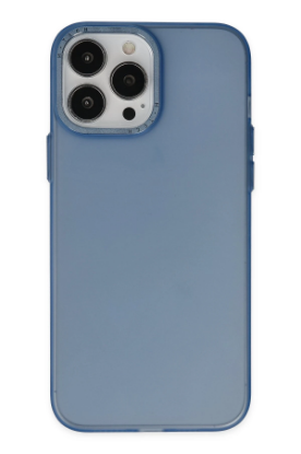 Newface iPhone 13 Pro Max Kılıf Modos Metal Kapak - Lacivert resmi