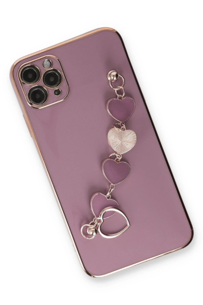 Newface iPhone 11 Pro Kılıf Esila Silikon - Mor resmi