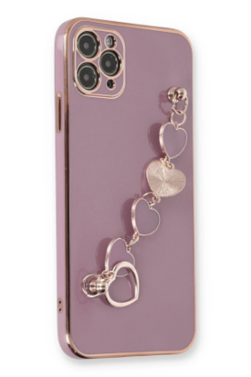 Newface iPhone 11 Pro Max Kılıf Esila Silikon - Mor resmi