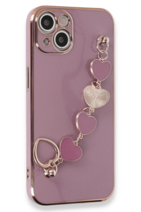 Newface iPhone 14 Kılıf Esila Silikon - Mor resmi