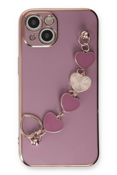 Newface iPhone 14 Kılıf Esila Silikon - Mor resmi