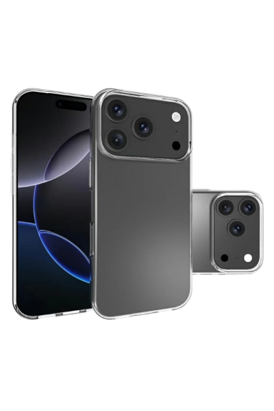 Newface Apple iPhone 17 Pro Max Lüx Şeffaf Silikon - Şeffaf resmi