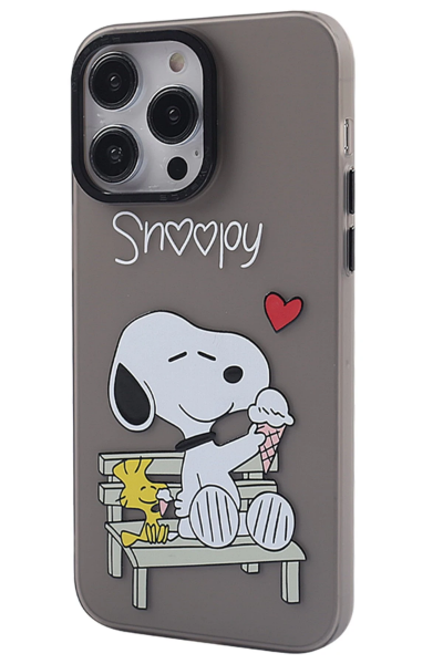 Newface iPhone 13 Pro Max Kılıf Prada Desenli Kapak - Prada Siyah - 2 resmi