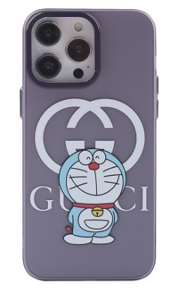 Newface iPhone 14 Pro Kılıf Prada Desenli Kapak - Prada Mor - 3 resmi