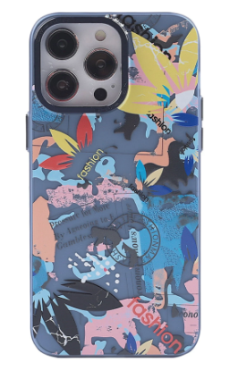 Newface iPhone 14 Pro Max Kılıf Prada Desenli Kapak - Prada Pembe - 1 resmi