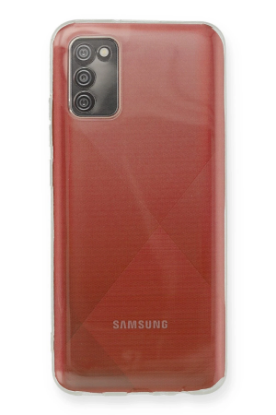 Newface Samsung Galaxy A02S Kılıf Deluxe 2mm Şeffaf Silikon resmi