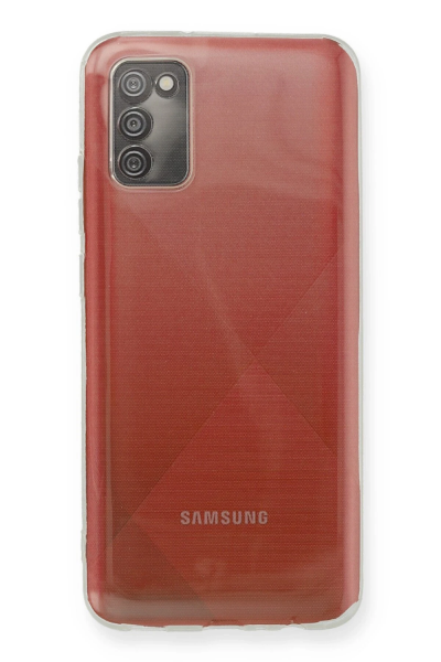 Newface Samsung Galaxy A02S Kılıf Deluxe 2mm Şeffaf Silikon resmi