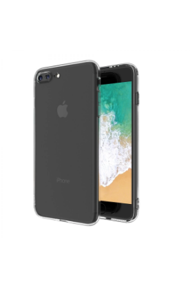 Newface iPhone 8 Plus Kılıf Deluxe 2mm Şeffaf Silikon resmi