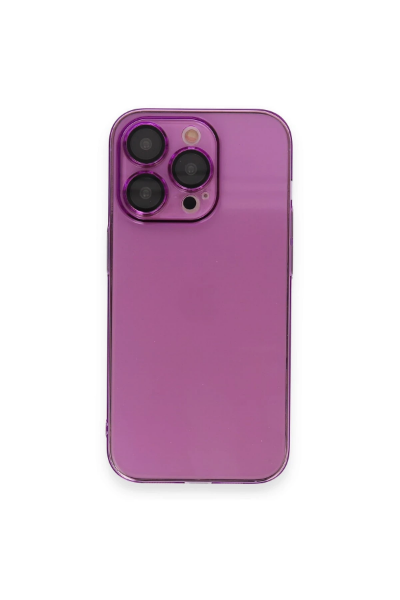 Newface iPhone 14 Pro Kılıf Armada Lensli Kapak - Mor resmi