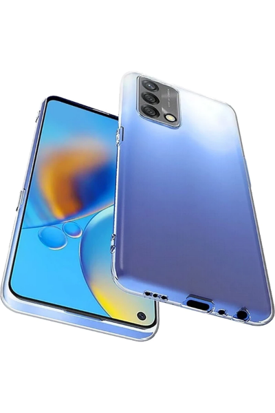 Newface Oppo A74 4G Kılıf Lüx Şeffaf Silikon resmi