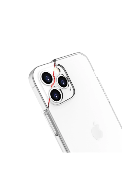 Newface iPhone 13 Pro Kılıf Lüx Şeffaf Silikon resmi