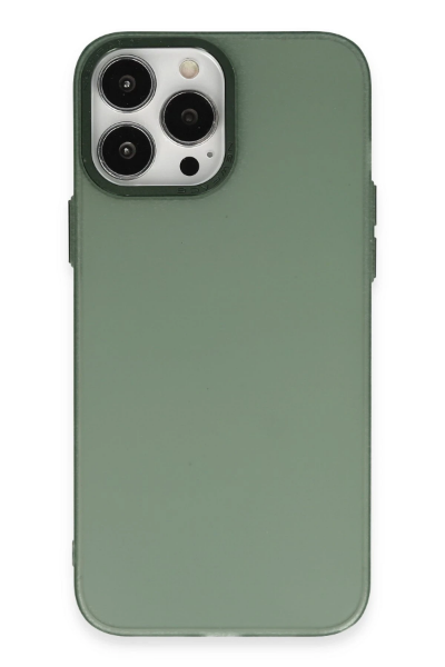 Newface iPhone 14 Pro Kılıf Modos Metal Kapak - Koyu Yeşil resmi