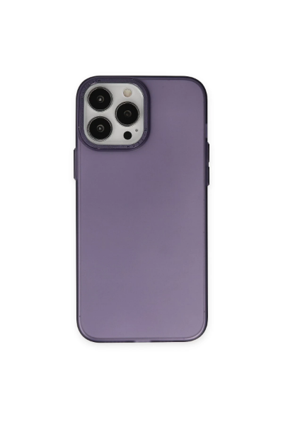 Newface iPhone 14 Pro Max Kılıf Modos Metal Kapak - Derin Mor resmi