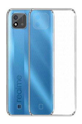 Newface Realme C11 2021 Kılıf Lüx Şeffaf Silikon resmi