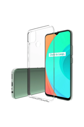 Newface Realme C15 Kılıf Lüx Şeffaf Silikon resmi