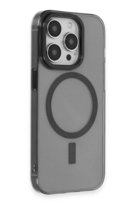 Newface iPhone 14 Pro Kılıf Anka PC Magneticsafe Sert Metal Kapak - Siyah resmi