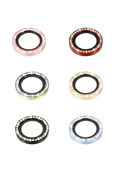 Newface iPhone 14 Diamond Kamera Lens - Pembe resmi