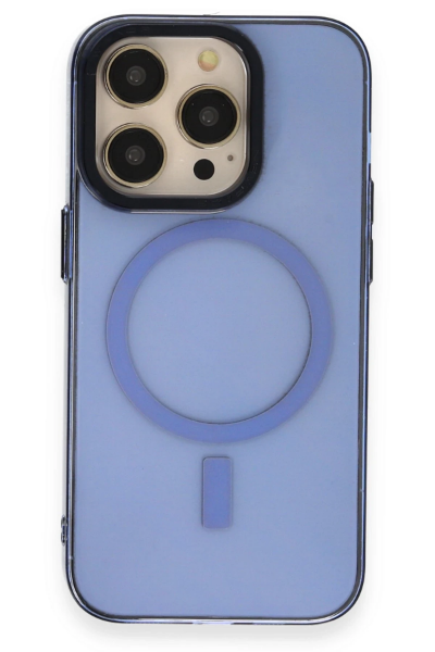 Newface iPhone 14 Pro Kılıf Anka PC Magneticsafe Sert Metal Kapak - Sierra Blue resmi