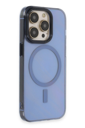 Newface iPhone 14 Pro Max Kılıf Anka PC Magneticsafe Sert Metal Kapak - Sierra Blue resmi