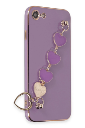 Newface iPhone 7 Kılıf Esila Silikon - Mor resmi