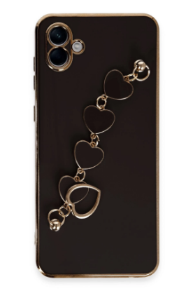 Newface Samsung Galaxy A04 Kılıf Esila Silikon - Siyah resmi