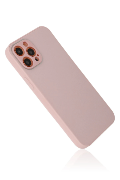 Newface iPhone 12 Pro Max Kılıf Glass Kapak - Pembe resmi