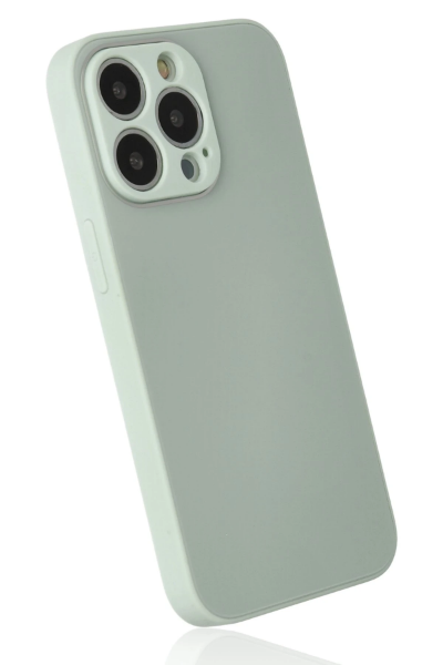 Newface iPhone 13 Pro Kılıf Glass Kapak - Turkuaz resmi