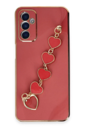 Newface Samsung Galaxy A14 4G Kılıf Esila Silikon - Kırmızı resmi