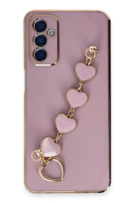 Newface Samsung Galaxy A14 4G Kılıf Esila Silikon - Mor resmi