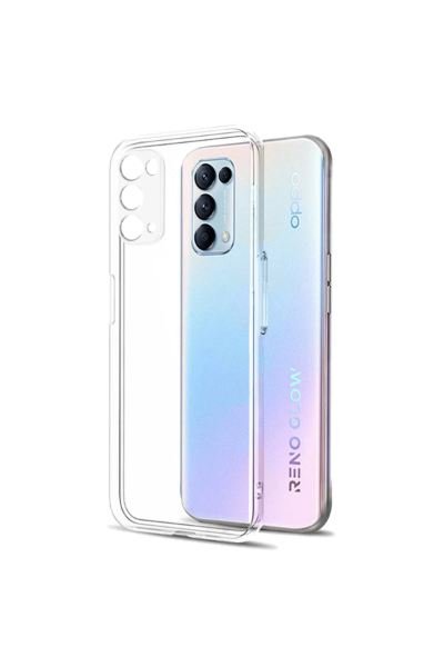 Newface Oppo Reno 5 Pro Kılıf Lüx Şeffaf Silikon resmi