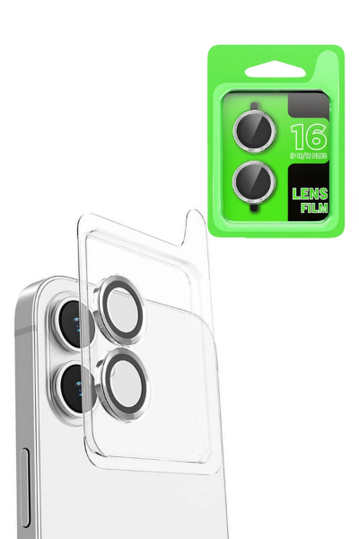 Newface iPhone 16 Plus Raze Metal Kamera Lens - Beyaz resmi