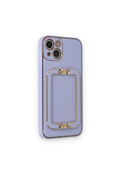 Newface iPhone 14 Kılıf Coco Elit Kapak - Lila resmi