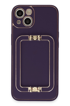 Newface iPhone 14 Kılıf Coco Elit Kapak - Derin Mor resmi