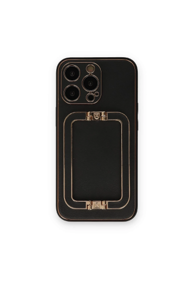 Newface iPhone 14 Pro Kılıf Coco Elit Kapak - Siyah resmi