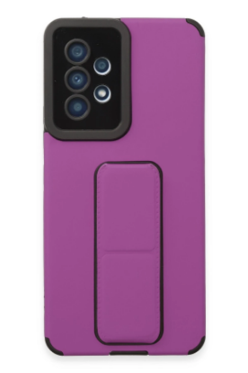Newface Samsung Galaxy A53 5G Kılıf Mega Standlı Silikon - Mor resmi
