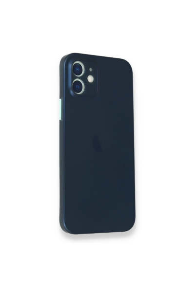 Newface iPhone 12 Mini Kılıf PP Ultra İnce Kapak - Mavi resmi