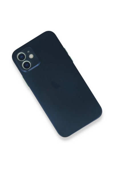 Newface iPhone 12 Mini Kılıf PP Ultra İnce Kapak - Mavi resmi
