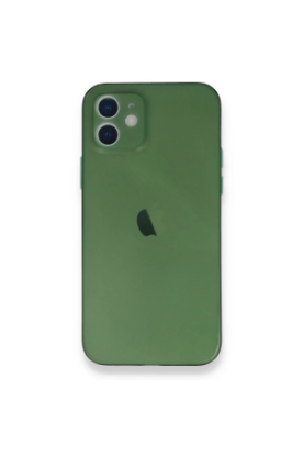 Newface iPhone 12 Mini Kılıf PP Ultra İnce Kapak - Yeşil resmi