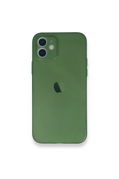 Newface iPhone 12 Mini Kılıf PP Ultra İnce Kapak - Yeşil resmi