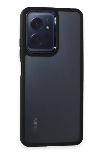 Newface Xiaomi Redmi Note 12 4G Kılıf Dora Kapak - Siyah resmi