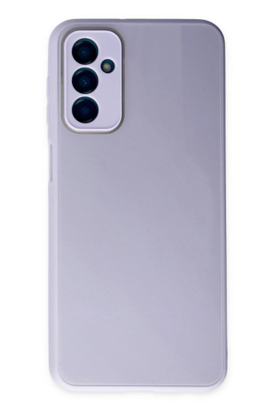 Newface Samsung Galaxy M23 Kılıf Glass Kapak - Lila resmi