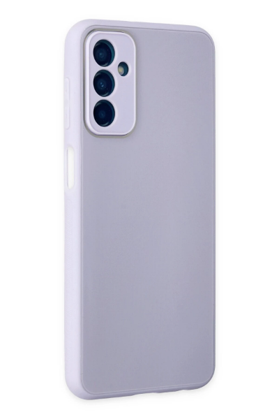 Newface Samsung Galaxy M23 Kılıf Glass Kapak - Lila resmi
