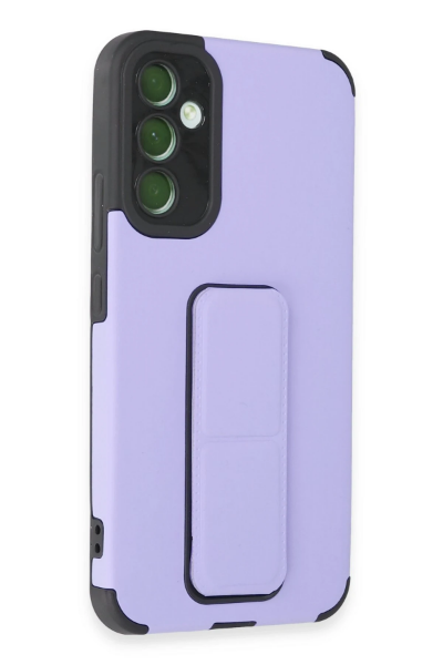 Newface Samsung Galaxy A54 5G Kılıf Mega Standlı Silikon - Lila resmi